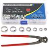 Glarks 80PCS 7 - 21 mm 304 acciaio INOX singolo orecchio Stepless fascette stringitubo con una pinza kit