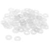 PATIKIL Nylon Rondella Piatte, 100pz M6 18mm OD 6mm ID 0.9mm Spessore Sigillatura Guarnizione per Rubinetto Tubo Acqua Tubo, Trasparente
