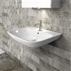 Inbagno Lavabo Bagno Sospeso 65 Cm In Ceramica Bianco Lucido Rak Origin