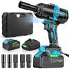 BETENST 21V Avvitatore a Impulsi 1000N.m, Brushless Chiave a Percussione 1/2 ad Alta Potenza con Batterie da 4,0 Ah e Caricabatterie, 5 Bussole, Trapano a Impulsi per Auto Casa
