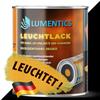 lumentics Vernice Fosforescente Arancione 250 ml glow in the dark interni | Accumula luce naturale e artificiale e la restituisce per ore - senza corrente, ricaricabile infinite volte