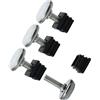 PATIKIL 20x20mm Piedini Regolabili, 4 Set Inserti Mobili Tavolo Scorrimento per Mobili