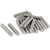 PATIKIL M8 45mm Lunghezza 304 Inox Acciaio Completamente Filettata Aste Barra Borchie,Argento Tonalità 20pz
