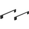 inferramenta Set Maniglie Moderne per Mobili e Cassetti - Interasse 320mm - Nero Opaco con Viti Incluse | Design Elegante per Armadietti e Cucine (2)