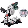 Metabo KS 216 M 610216900 - Set di 2 seghe in metallo duro, con inclinazione della lama per sega, estensioni integrate da tavolo)