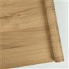 Abyssaly Rotolo di plastica con retro adesivo, effetto legno, effetto legno di quercia marrone chiaro