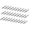 PATIKIL 50pz 5mmx15mm Cieco Rivetti Alluminio Svasato Testa Chiusa | Estremità Fissaggio