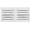 PATIKIL 12 x 6 Copertura Ventilazione in Acciaio Inossidabile, Griglia Aria a Schermo per Cappa di Ventilazione HVAC per Casa Cucina Camino Bagno Parete Soffitto, Tono Argento
