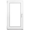 Framex Fenstiger Finestra Cantina PVC 40x80 cm Bianco Anta-Ribalta DIN Sinistra | Doppio Vetro 32 mm, Larghezza x Altezza: 400 x 800 mm, per Cantina, Garage, Casetta da Giardino e Ripostiglio