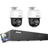 ANNKE 3K PT PoE - Set di 2 telecamere di sicurezza IP, 8CH H.265+ NVR con HDD da 1 TB, audio bidirezionale, riconoscimento personale, intelligente, doppia luce, slot per schede SD da 512 GB (non PTZ)