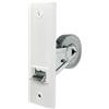 Winrodoor Avvolgitore per cintura da incasso con meccanica, cinghia da 3 metri, attacco cinghia da 23 mm, distanza tra i fori 135 mm, copertura in PVC bianco, meccanismo preimpostato