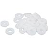 PATIKIL PTFE Rondelle Piatte 30pz 18mm OD 6mm ID 2mm Spessore Sigillatura Guarnizione per Rubinetto Tubo Acqua Tubo flessibile, Bianco