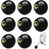 Mlysnd Manopola Con Leva, 8 pezzi M5*20mm Manopola Filettata Femmina, Attrezzatura meccanica Accessori di sostituzione del joystick (nero)
