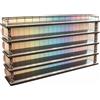 Espositore a Forma di Garage da Tavolo Scaffale Antipolvere per Studio