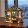 Kit Caffetteria Giardino Fai da Fai da Sé Con Luci a LED per Esposizione