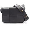 BOTTEGA VENETA CANDY Cassetta Mini Borsa a tracolla 666688VMAY18425 pelle nera