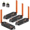 Welusopu Trasmettitore HDMI 1 Wireless e 3 Ricevitori, Fino a 6 RX, Trasmettitore