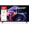 Sharp 40HF2365E - GOOGLE TV, 40" FHD,FRAMELESS, 60Hz, Bluetooth, Sonido