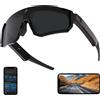 Tulbeys AI Smart Glasses con fotocamera - Occhiali da ciclismo & Sport per