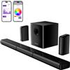 ULTIMEA Soundbar Surround Virtuale 7.1ch, Soundbar TV con Audio Immersivo