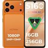 HOTWAV A17 Pro Max Smartphone Android 15, 16GB+256GB/TF TB Telefono