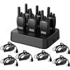 Retevis H777D Walkie Talkie con Caricabatterie a 6 Vie, PMR446 senza