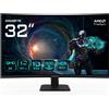 Gigabyte GS32QCA 31,5" Monitor Gaming Curvo QHD - 2560 x 1440, 180Hz,