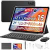 Blackview Mega2 Android 15 Tablet da 12 Pollici, 36 GB RAM + 256 GB ROM,