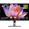 Cunpu Monitor 4K 27 Pollici |1,07 miliardi di colori visualizzazione, Adaptive