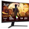 Aoc Monitor curvo AOC C32G42ZE da 31,5 pollici FHD, 260 Hz, pannello VA,