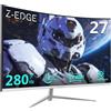 Z Z-edge Z-Edge Schermo PC Gamer Curvo Bianco 27'' 280 Hz (DP), 240 Hz (HDMI),