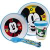 Disney Mickey Mouse Set Pappa Piatto Bicchiere E Posate
