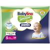 Babylino Pants Sensitive Pannolini A Mutandina Taglia 5 Junior (10-16 Kg) 34 Pezzi