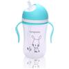 Cangaroo Bunny Tazza Training Con Cannuccia In Silicone E Maniglie 6m+ Colore Blu 300ml