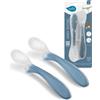 Anteprima Brands International Nuvita Cucchiaino In Silicone Per Svezzamento Colore Blu 2 Pezzi