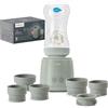 Anteprima Brands International Nuvita Mix70 Scaldabiberon Portatile Con 6 Adattatori Universali, 5 Temperature Fino A 70°