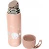 Anteprima Brands International Nuvita Thermos Contenitore In Acciaio Inox Per Alimenti Caldi E Freddi Con Manico Silicone English Rose 400ml