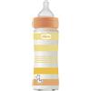 Chicco Benessere Biberon In Vetro A Flusso Lento 240ml Colore Orange Neutro