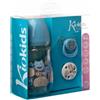Kiokids Iberica Sl Kiokids Set Bebè Con Biberon + Ciuccio + Catenella Blu