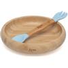 Kiokids Iberica Sl Kiokids Set Stoviglie Silicone E Bambu Blu