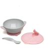 Kiokids Iberica Sl Kiokids Set Pappa Ciotola E Cucchiaio Rosa E Grigio