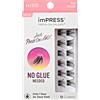 Kiss Impress Just Press On & Go Bold Volume Ciglia A Ciuffetti Effetto Extension 12 Pezzi