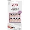 Kiss Salon Acrylic French Press On Nails Kit 28 Unghie Finte + Colla