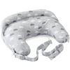 Chicco Boppy Deluxe Clouds Cuscino Allattamento Ergonomico Colore Grigio
