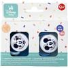 Stor Disney Mickey Mouse 6m+ Succhietto In Silicone Blu 2 Pezzi