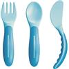 Bamed Baby Italia Srl Mam Baby's Cutlery Set Di Posate Per Bambini Colore Azure Blue 6m+