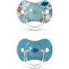 Suavinex Italia Srl Suavinex Forest Sx Pro 6-18 Mesi Succhietto In Silicone Azzurro 2 Pezzi
