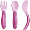 Bamed Baby Italia Srl Mam Baby's Cutlery Set Posate Antiscivolo 6m+ Rosa