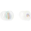 Tommee Tippee Closer To Nature Succhietti Night Time 6-18 Mesi In Silicone Colori Assortiti 2 Pezzi