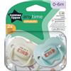 Tommee Tippee Anytime Succhietti 0-6 Mesi In Silicone Colori Assortiti 2 Pezzi
